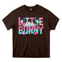 Chocolate Brown Little Bunny Easter Heavy Core Tee - BundleAndBundleShop
