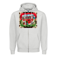 Dove Grey Sweet Summer Time Zipper Hoodie - CowhideDigitalArt