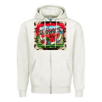 Oatmeal Heather Sweet Summer Time Zipper Hoodie - CowhideDigitalArt