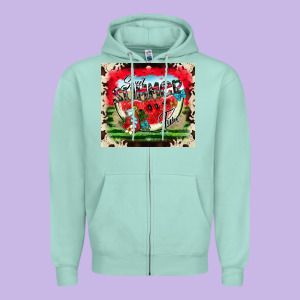 Sweet Summer Time Zipper Hoodie Designed By Cowhidedigitalart