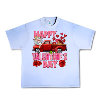 Grape Ice Happy Valentine's day red truck Urban Heavy Tee - HowdyJamesFarm