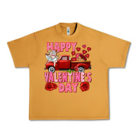 Peanut Butter Happy Valentine's day red truck Urban Heavy Tee - HowdyJamesFarm