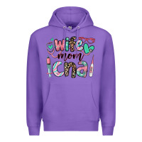 Purple wife mom cna certified nursing assistant Premium Hoodie - RanaPortraitStore