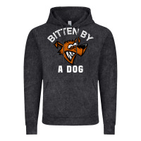 Vintage Black bitten by a dog angry dog bite funny gift Vintage Hoodie - lanVoArt