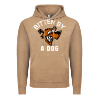 Vintage Coffee bitten by a dog angry dog bite funny gift Vintage Hoodie - lanVoArt
