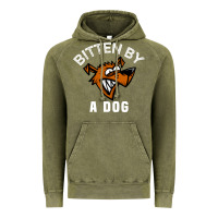 Vintage Olive bitten by a dog angry dog bite funny gift Vintage Hoodie - lanVoArt