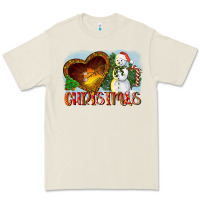Bone Christmas Snowman Premium Tee - LillyAllenDesigns