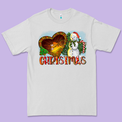 Christmas Snowman Premium Tee Designed By Lillyallendesigns