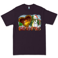 Plum Christmas Snowman Premium Tee - LillyAllenDesigns