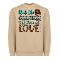Mushroom But The Greatest Of These Is Love Heavyweight Sweatshirt - BundleAndBundleShop