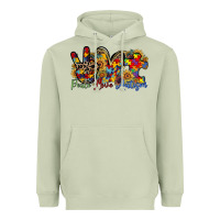 Matcha peace love autism Heavyweight Hoodie - RacoonDesign