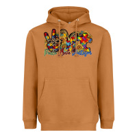 Meerkat peace love autism Heavyweight Hoodie - RacoonDesign