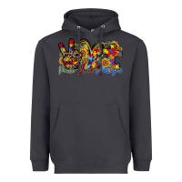 Smoke peace love autism Heavyweight Hoodie - RacoonDesign