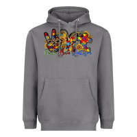 Storm peace love autism Heavyweight Hoodie - RacoonDesign