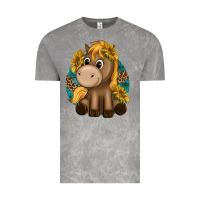 Cloud Rock cute baby horse amd sunflowers Vintage Tee - texasbilliewilder