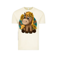 Vintage Arctic cute baby horse amd sunflowers Vintage Tee - texasbilliewilder