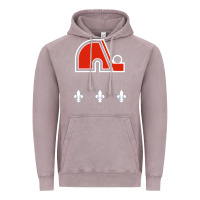 Vintage Zinc vintage quebec hockey   retro nordiques Vintage Hoodie - lanVoArt