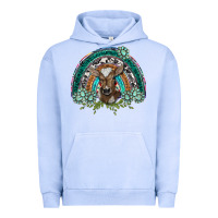 Pigment Grape Ice turquoise gemstones brown baby cow  rainbow Urban Hoodie - BarkalooDesign
