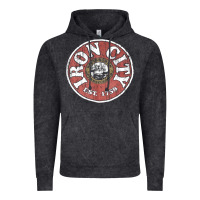 Vintage Black vintage retro iron city(beer) proof Vintage Hoodie - lanVoArt