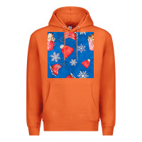 Carrot winter  snowflakes hot cocoa ice skating shoes Premium Hoodie - FaDigitalArtStudio