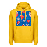Lemon winter  snowflakes hot cocoa ice skating shoes Premium Hoodie - FaDigitalArtStudio