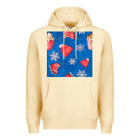 Pina Colada winter  snowflakes hot cocoa ice skating shoes Premium Hoodie - FaDigitalArtStudio