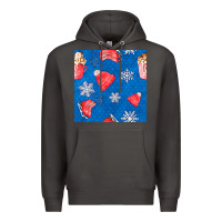Smoke winter  snowflakes hot cocoa ice skating shoes Premium Hoodie - FaDigitalArtStudio