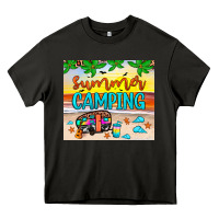 Asphalt summer camping Heavy Core Tee - JahusDesignShop