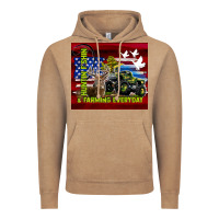 Vintage Coffee hunting fishing & farming everyday Vintage Hoodie - TumblerDesignByShophia