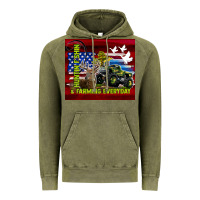 Vintage Olive hunting fishing & farming everyday Vintage Hoodie - TumblerDesignByShophia