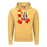 Vintage Mustard dorothy poppies Vintage Hoodie - lanVoArt