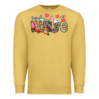 Antique Gold Nurse Valentines Day Premium Sweatshirt - CowhideDigitalArt
