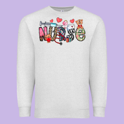 Nurse Valentines Day Premium Sweatshirt Designed By Cowhidedigitalart