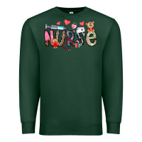 Sports Green Nurse Valentines Day Premium Sweatshirt - CowhideDigitalArt