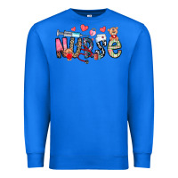 True Royal Nurse Valentines Day Premium Sweatshirt - CowhideDigitalArt