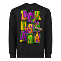 Black mardi gras louisiana Heavyweight Sweatshirt - FaDigitalArtStudio