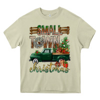 Small Town Christmas With Truck Heavy Core Tee | Teevron