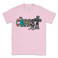 Bubblegum Pink in christ alone Classic Tee - RacoonDesign