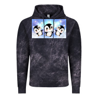 Cloud Black cute penguin Vintage Hoodie - TumblerDesignByShophia