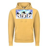 Vintage Mustard cute penguin Vintage Hoodie - TumblerDesignByShophia