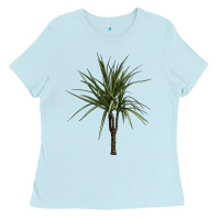 Baby Blue Dracaena Marginata Ladies Tee - LillyAllenDesigns
