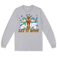 Moon Dust let it snow reindeer snowman Long Sleeve Tee - CowGirlArtShop