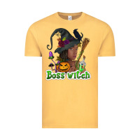 Vintage Mustard Boss witch afro Vintage Tee - NancyCooperArtShop