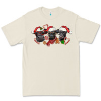 Bone Christmas Black Angus Cows Premium Tee - LillyAllenDesigns