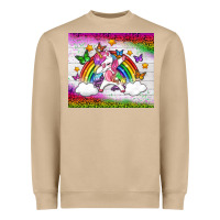 Mushroom LGBTQ Dabbbing Unicorn And Rainbow Tumbler Heavyweight Sweatshirt - BundleAndBundleShop