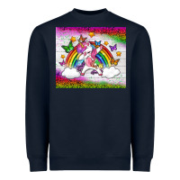 Lgbtq Dabbbing Unicorn And Rainbow Tumbler Heavyweight Sweatshirt | Teevron