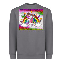 Storm LGBTQ Dabbbing Unicorn And Rainbow Tumbler Heavyweight Sweatshirt - BundleAndBundleShop