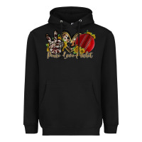 Black peace love cricket Heavyweight Hoodie - RacoonDesign