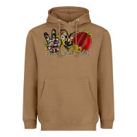 Toasted Coconut peace love cricket Heavyweight Hoodie - RacoonDesign
