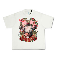 Pistachio Cow Valentine's Day love Urban Heavy Tee - HowdyJamesFarm